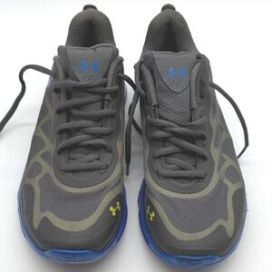 Under Armour Spine Running Shoes Gray Blue Athletic  Mens 7Y EU 40 Women 9‎